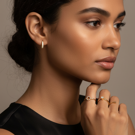 Diamond Radiance Round Earrings