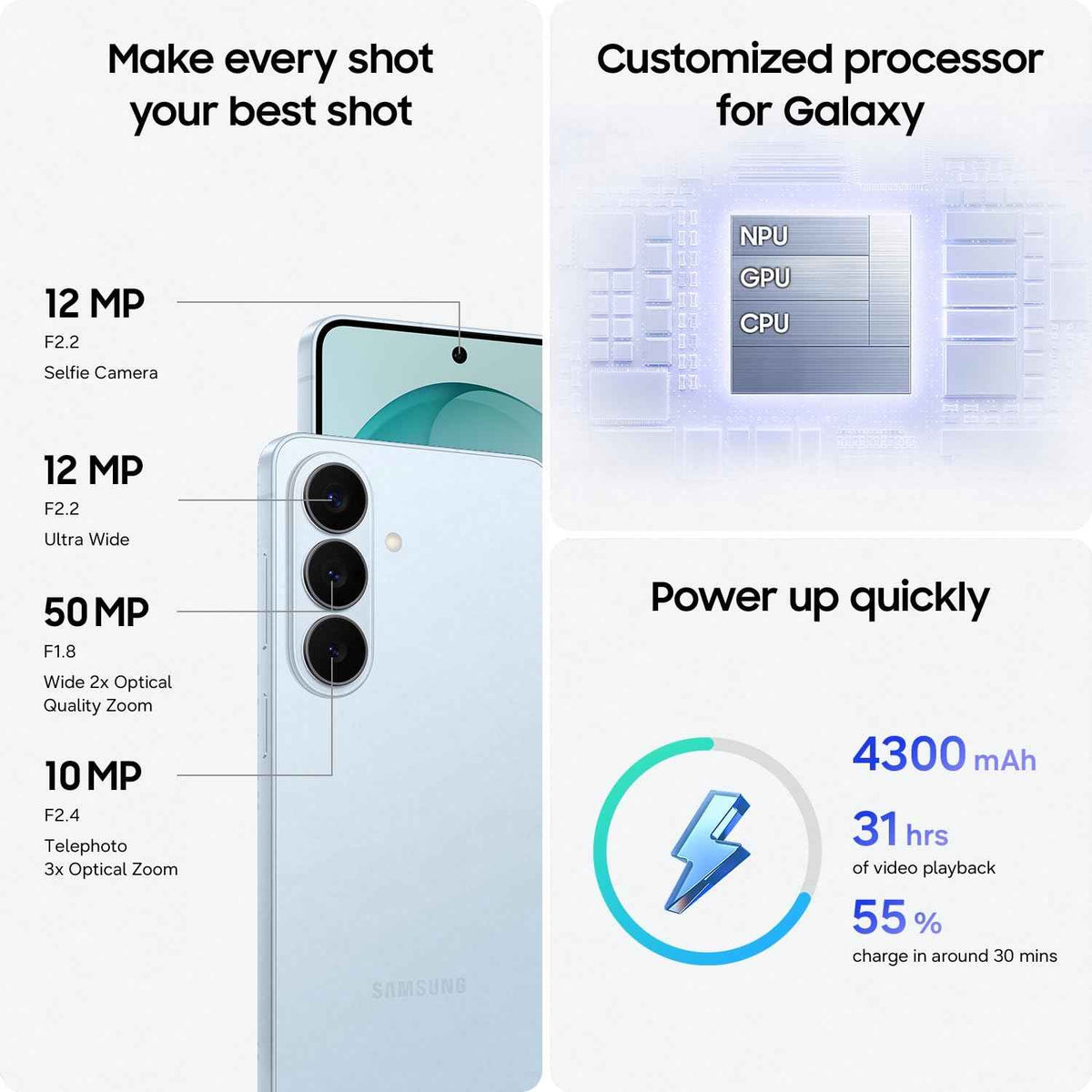 Samsung Galaxy S26 5G Sky Blue, 256GB (CAD Version)