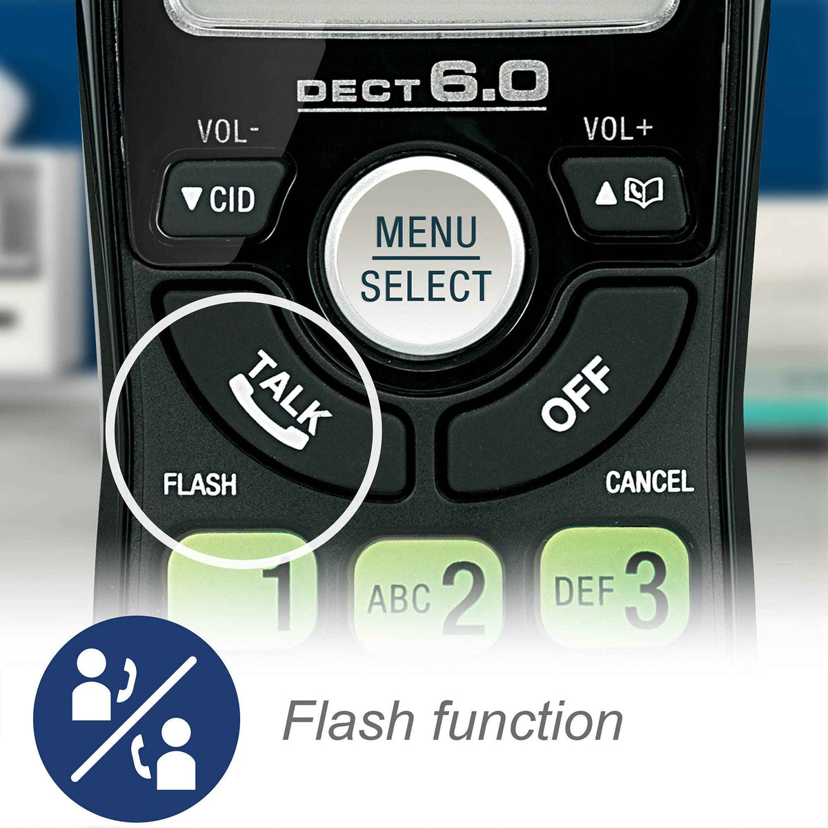 Vtech Dect 6.0 2-Handset Cordless Phone System with Caller ID, Backlit Keypad and Screen(CS6114-21), Black 🍁 All In One Marketplace Canada