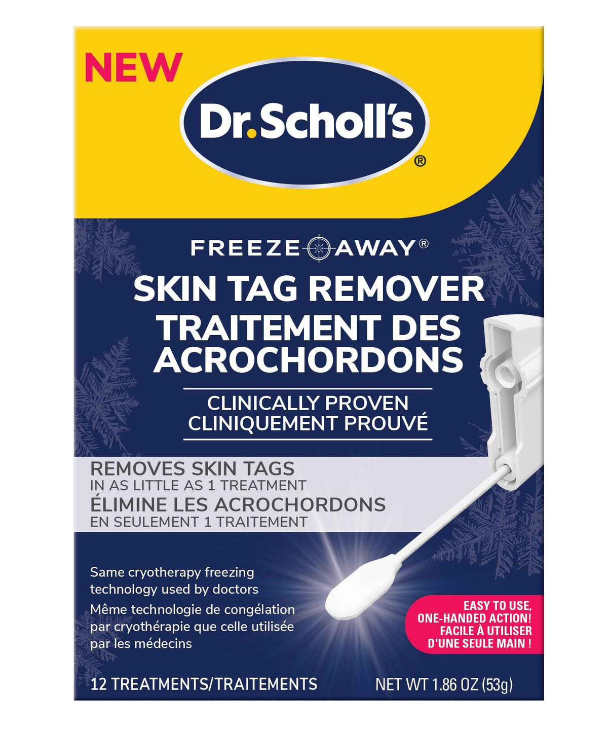 Dr. Scholl's Freeze Away Skin Tag Remover - At Home Skin tag Removal kit. Clinically Proven Skin Tag Removal in as Little as 1 Treatment. 1 Skin tag Removal kit, 12 Treatments 🍁 All In One Marketplace Canada