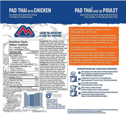 Mountain House Pad Thai with Chicken, Freeze Dried Emergency Food (1 Pouch) 🍁 All In One Marketplace Canada