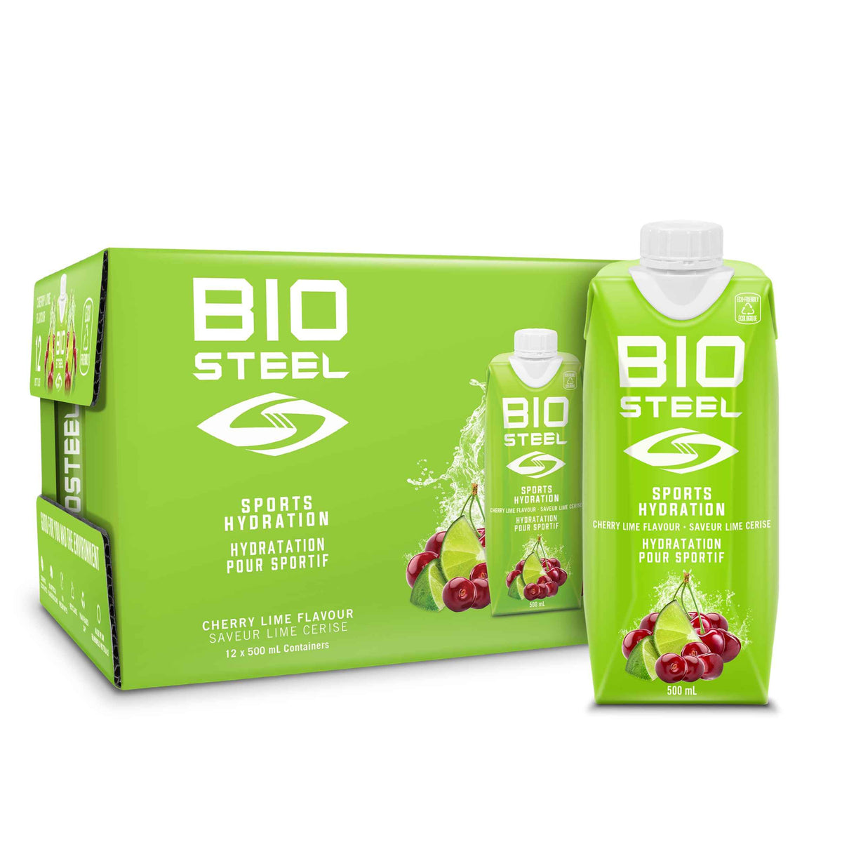 BioSteel Electrolyte Sports Drink, Cherry Lime, 12-Pack, Zero Sugar 🍁 All In One Marketplace Canada