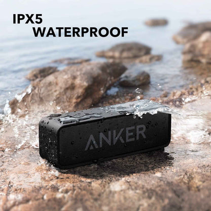 Upgraded, Anker Soundcore Bluetooth Speaker with IPX5 Waterproof, Stereo Sound, 24H Playtime, Portable Wireless Speaker for iPhone, Samsung and More 🍁 All In One Marketplace Canada