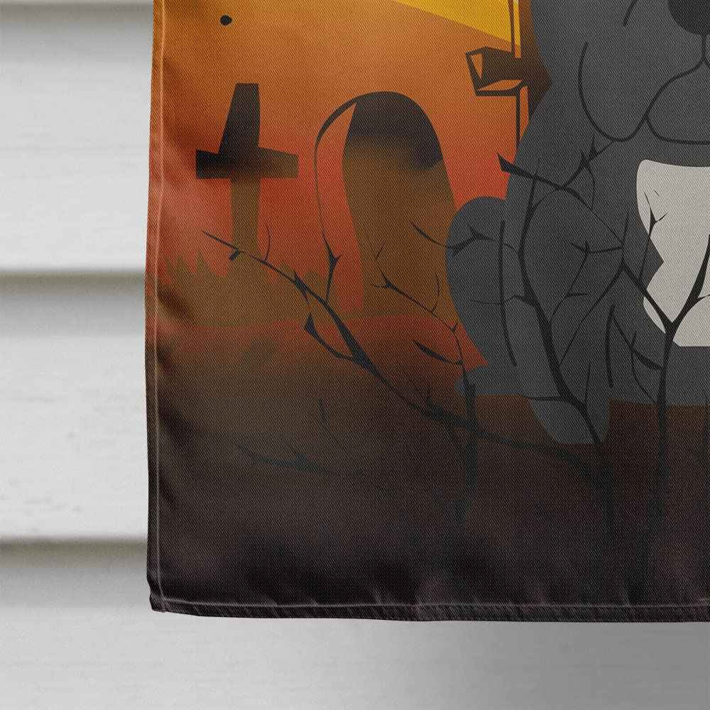 Caroline's Treasures BB4280CHF Halloween French Bulldog Black Canvas House Size Flag, Large, Multicolor