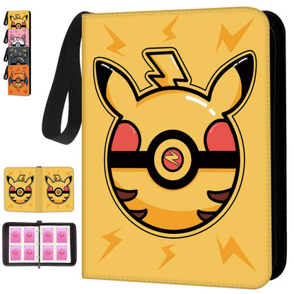 Trading Card Binder, 400 Pocket Cards Holder, 50 Double Sided Removable Pages, Portable Cards Album Holder Card Collection Xmas Gifts for Kids Stocking Stuffers, Yellow 🍁 All In One Marketplace Canada