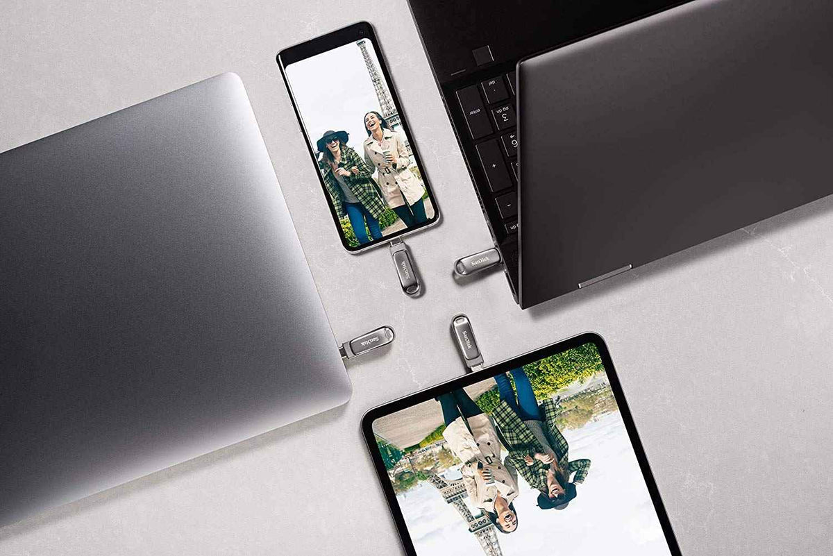 SanDisk 64GB Ultra Dual Drive Luxe USB Type-C - SDDDC4-064G-G46, Sliver 🍁 All In One Marketplace Canada