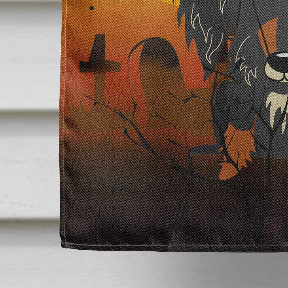 Caroline's Treasures BB4394CHF Halloween Wire Haired Dachshund Dapple Canvas House Flag, Large, Multicolor