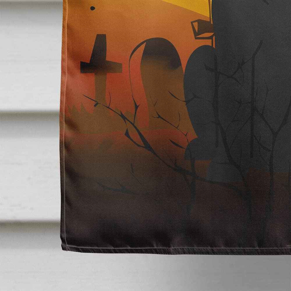Caroline's Treasures BB4323CHF Halloween Black Labrador Flag Canvas House Size, Large, Multicolor