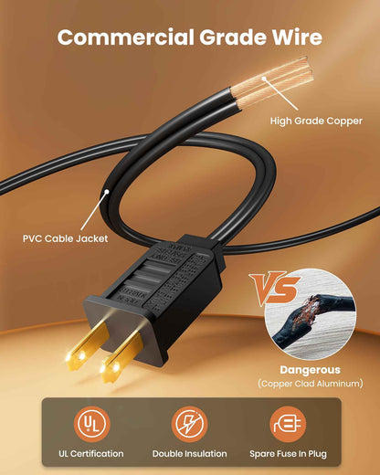 Outdoor String Lights 25 Feet G40 Globe LEDs Patio Lights with 13 Edison LED Bulbs(1 Spare), Waterproof Connectable Hanging Light for Backyard Porch Balcony Party Decor, E12 Socket Base, Black 🍁 All In One Marketplace Canada