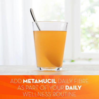 Metamucil Daily Fibre Supplement, Real Sugar, Orange Flavour Psyllium Husk, Multi-Health Benefit Daily Fibre Supplement, Plant-Based, Gluten-Free Powder, 72 Servings 🍁 All In One Marketplace Canada