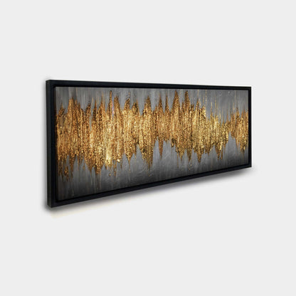 Large Gold Abstract Artwork-Canvas Wall art- Fine Art