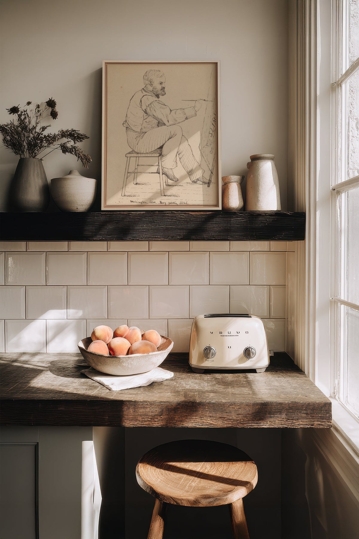 AU FIL DU TRAIT, Oeuvre sur toile étirée