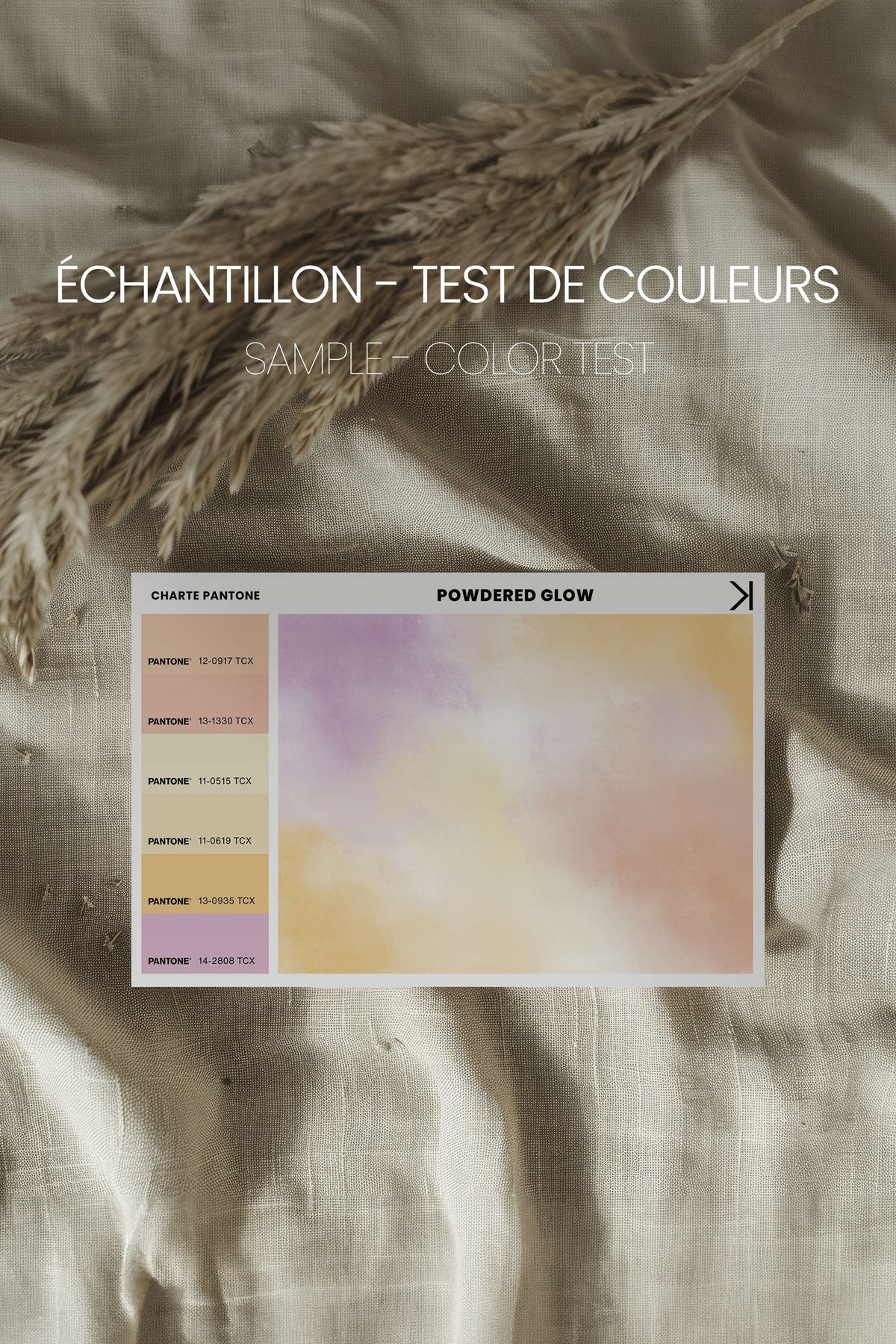 POWDERED GLOW, Oeuvre sur toile étirée  (test jay et will) (Copie)