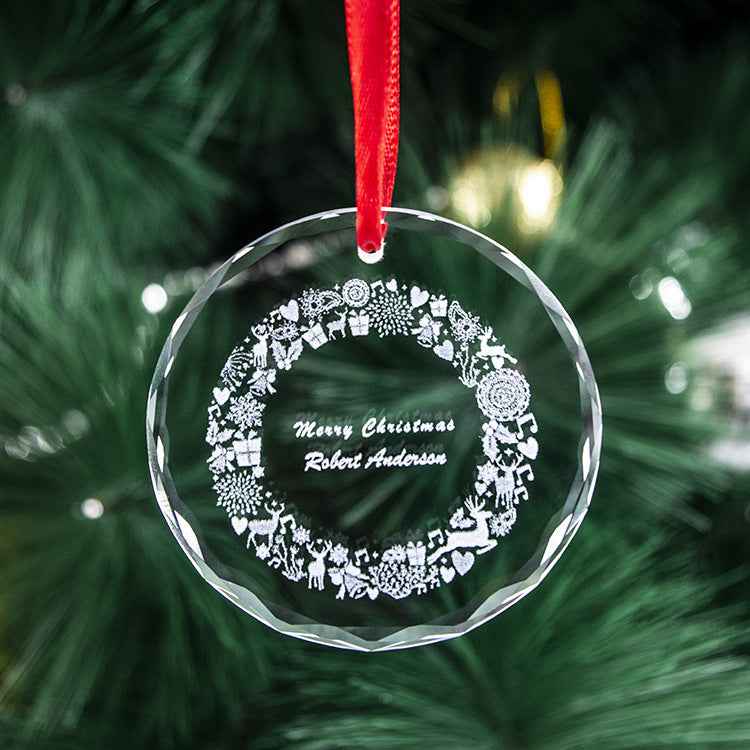 Christmas Ornament Crystal Pendant