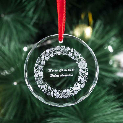Christmas Ornament Crystal Pendant