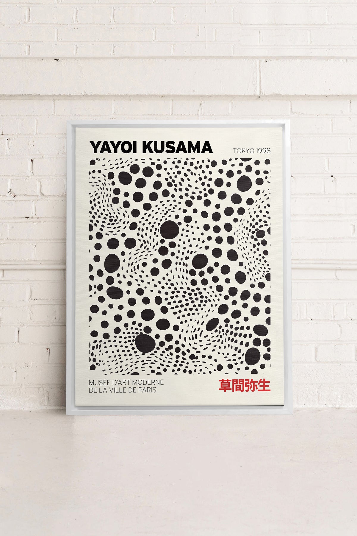 KUSAMA II, Oeuvre sur toile étirée