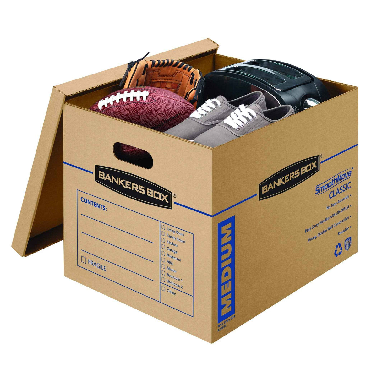Bankers Box SmoothMove Classic Moving Boxes, No Tape Required, Medium, 20 Pack (8817202) 🍁 All In One Marketplace Canada
