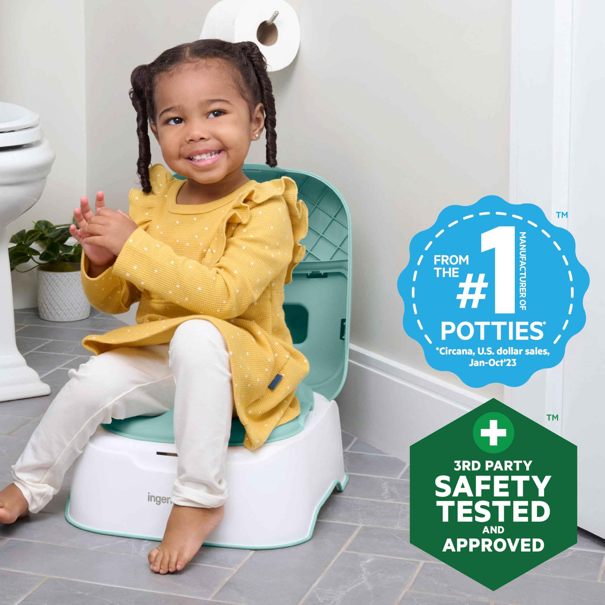 Ingenuity Prepare to Potty 3-in-1 System - Potty, Topper, Step Stool, Easy Setup, For Ages 18 Months+ 🍁 All In One Marketplace Canada