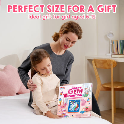 Klever Kits 16 Projects Gem Painting, Kids Diamond Art Painting Kit with 5D Gem, Arts and Crafts for Girls Ages 6-12,Art Gift Ideas for Girls Crafts Ages 6, 7, 8, Girl Gifts, Easter Gifts for Kids 🍁 All In One Marketplace Canada