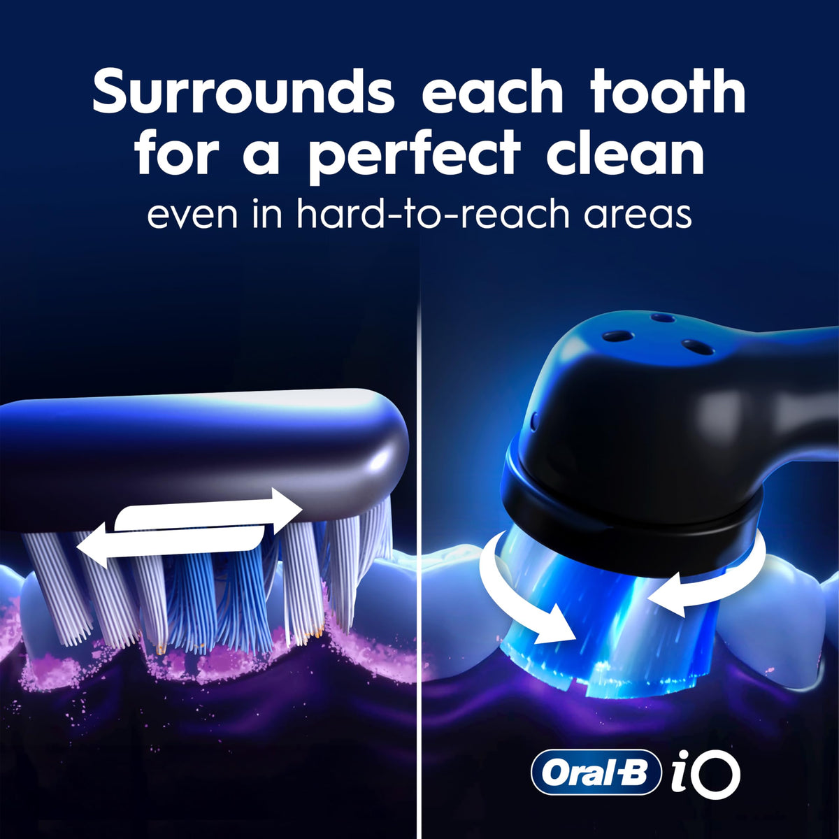 Oral-B iO9 Electric Toothbrush, for the Ultimate Professional Clean Feel, Aquamarine, Rechargeable Electric Toothbrushes, iO Series 9 with 1 Power Toothbrush, 4 Brush Heads, and 1 Charging Travel Case 🍁 All In One Marketplace Canada