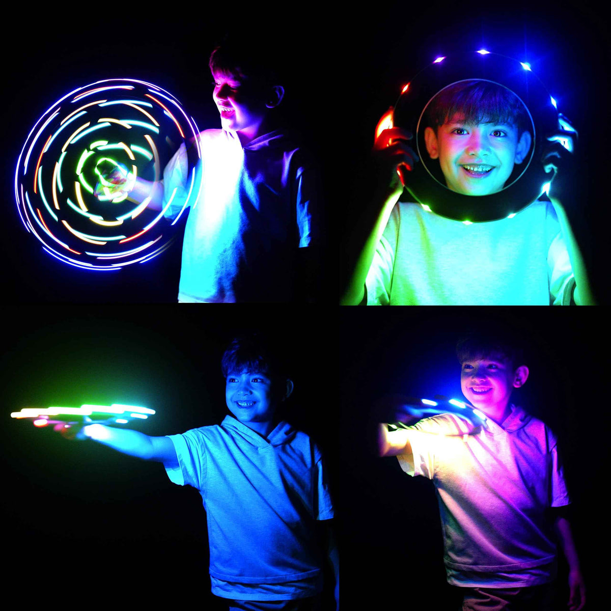 TOSY Flying Ring - 36 RGB Multicolor LEDs, Super Bright, Lost Mode, Auto Light Up, Birthday Gift for Kid/Teen/Boy/Girl, Safe, Waterproof, Pool/Beach/Camping Toy 🍁 All In One Marketplace Canada