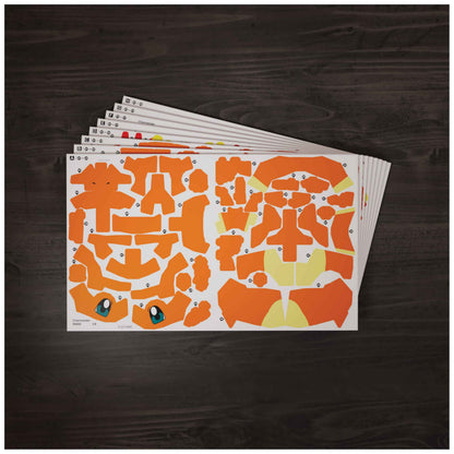4D Build Pokémon Charmander 3D Puzzle Model Kit, Desk Décor, Shelf Display 🍁 All In One Marketplace Canada