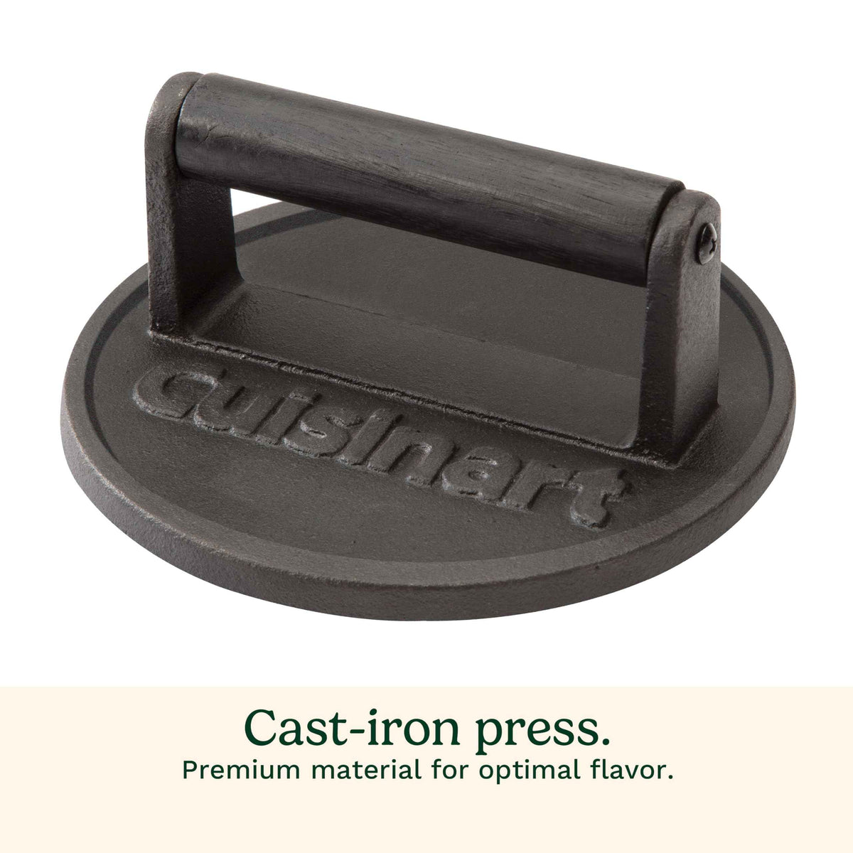 Cuisinart Smash Burger Press, Cast Iron, Heat Resistant Handle (CISB-111C) 🍁 All In One Marketplace Canada