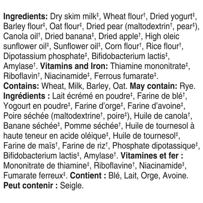 GERBER Cereal Wheat with Yogourt & Apple Pear Banana, Cereal, 8+ Months, 227 g, 6 Pack - Packaging May Vary 🍁 All In One Marketplace Canada
