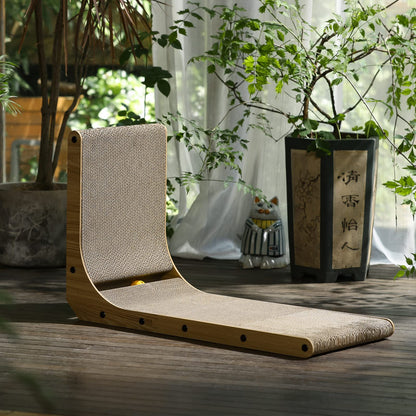 FUKUMARU Cat Scratcher, 68 CM L Shape Cat Scratch Pad Wall Mounted, Cat Scratching Cardboard with Ball Toy for Indoor Cats, Large Size 🍁 All In One Marketplace Canada