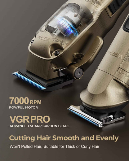 VGRPRO Hair Clippers for Men Professional, Cordless Hair Clippers for Hair Cutting, Mens Clippers and Trimmers Set, Electric Hair Trimmer for Men with Package Case (Gloden) 🍁 All In One Marketplace Canada
