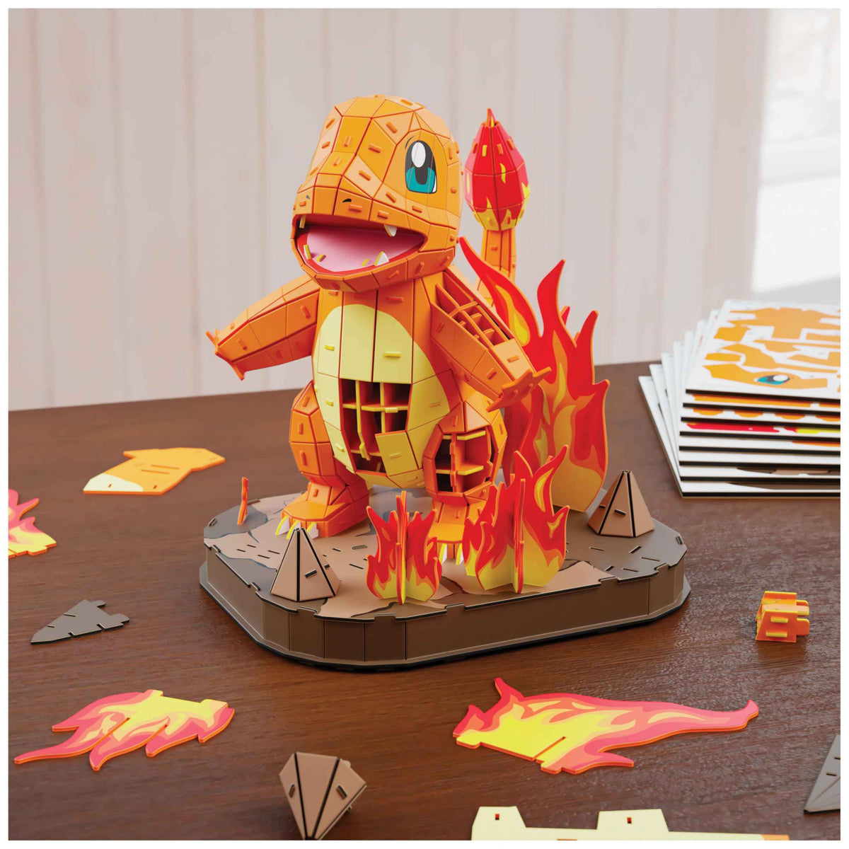4D Build Pokémon Charmander 3D Puzzle Model Kit, Desk Décor, Shelf Display 🍁 All In One Marketplace Canada