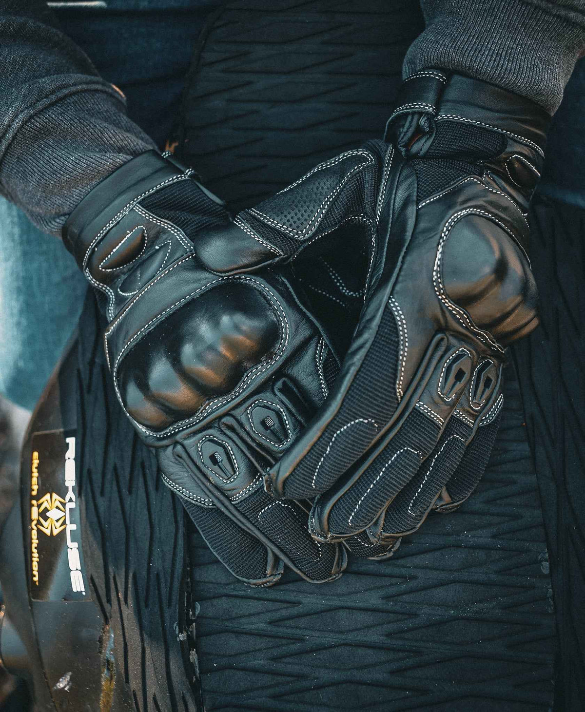 Open Road Hard Knuckle Motorcycle Gloves