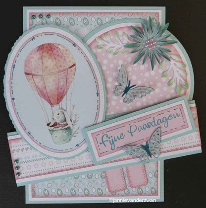 Nellie's Vintage Sheets A4 Easter 2 Sheets