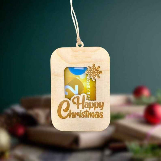 Christmas Cash Gift Ornaments Wooden Creativity