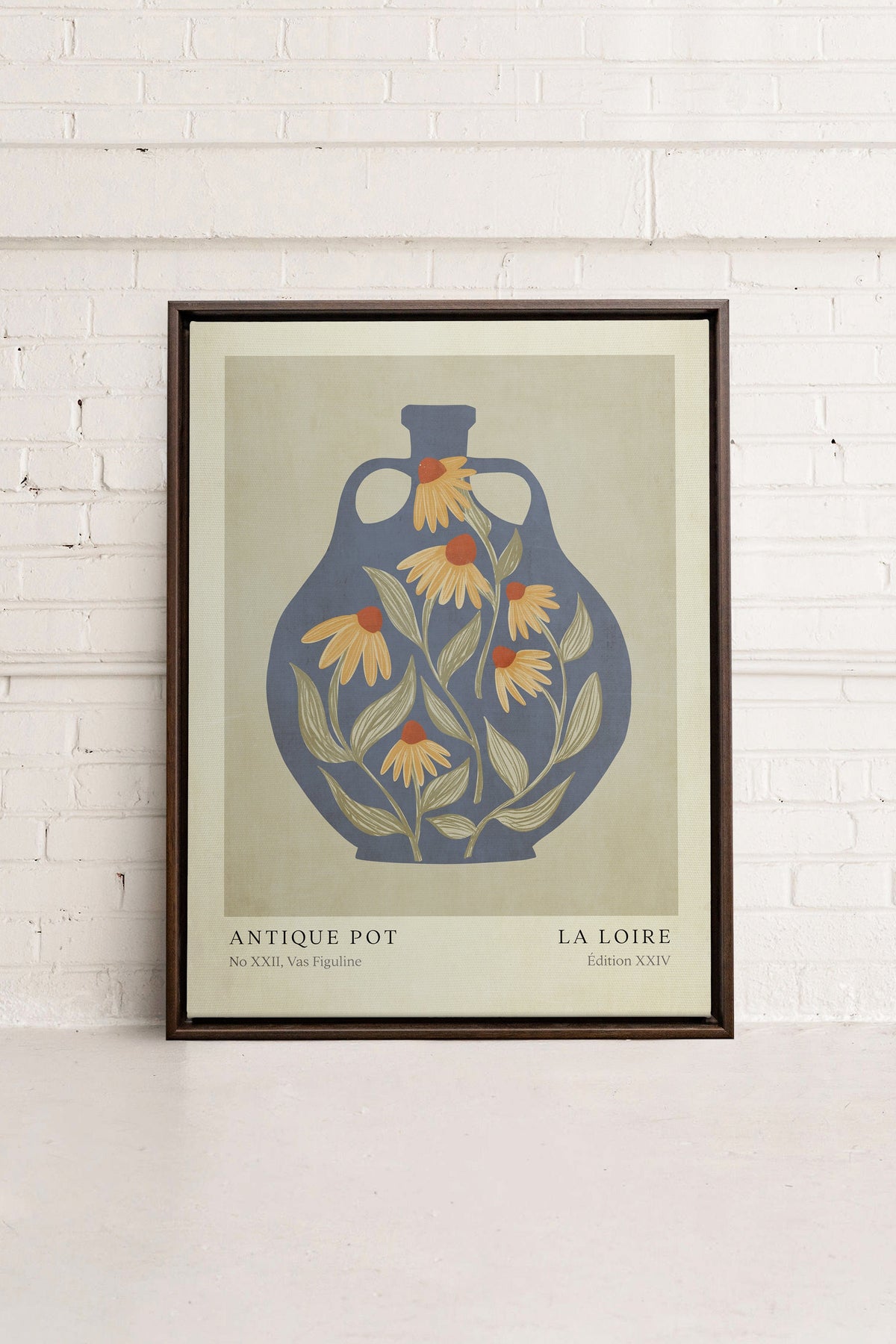 LA LOIRE, Oeuvre sur toile étiré