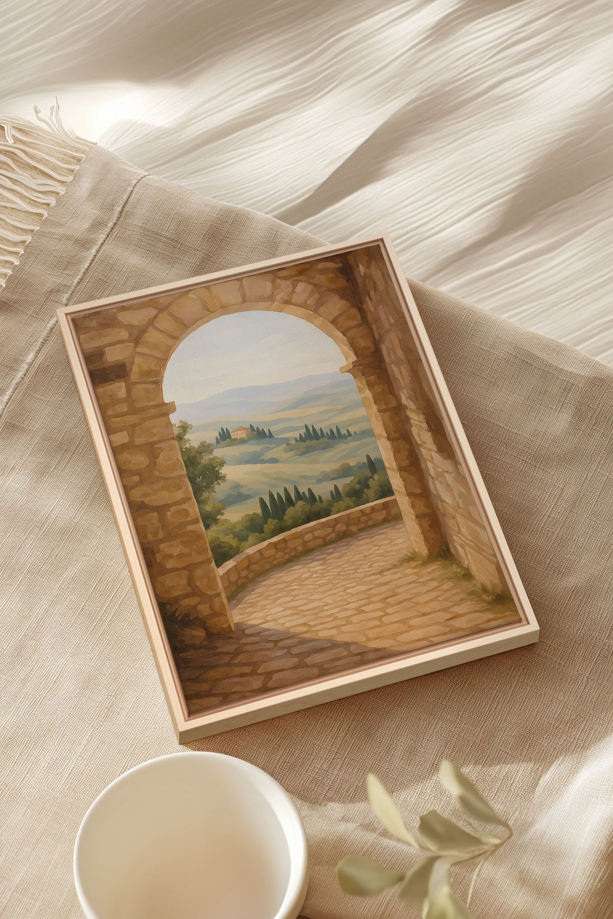 CHEMIN DORÉ, Oeuvre sur toile étirée