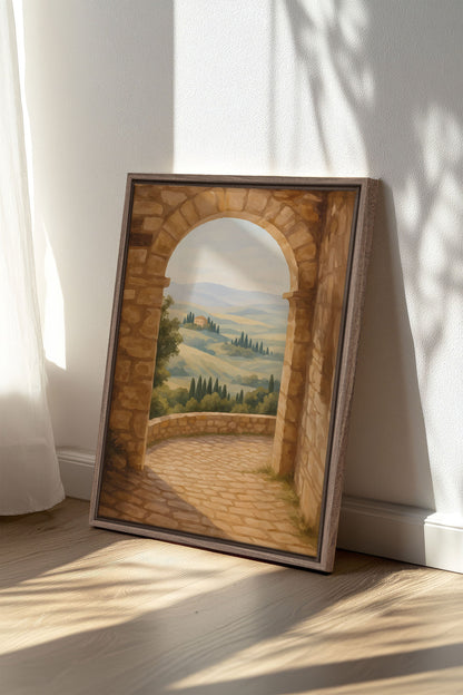 CHEMIN DORÉ, Oeuvre sur toile étirée