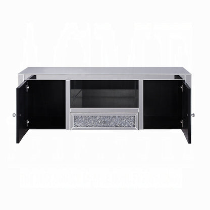 Brilliance-III Luxury Mirrored TV Stand - Clear