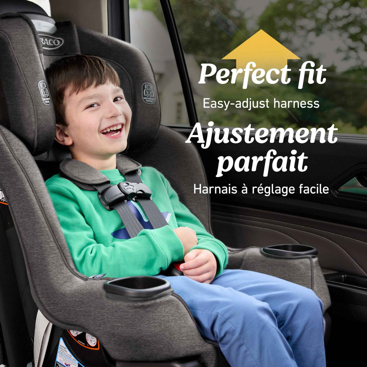Graco Extend2Fit Convertible Car Seat, 2-in-1 Forward & Rear-Facing Baby Car Seat, 1.8-30 kg (4-65 lb), Talia 🍁 All In One Marketplace Canada