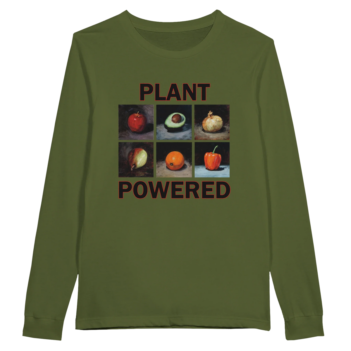 Plant Powered Long Sleeve T-Shirt – Comfortable Cotton Tee