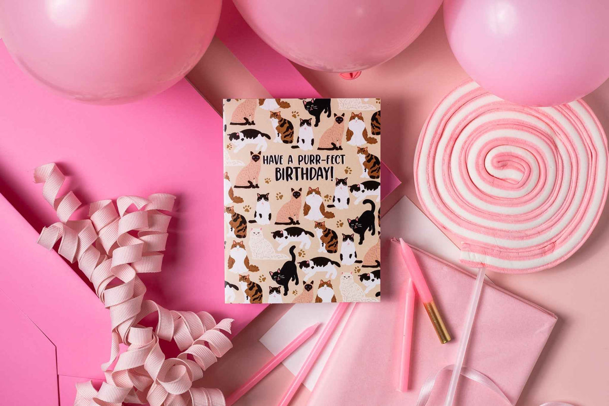 Have A Purr-fect Birthday! - Greeting Card