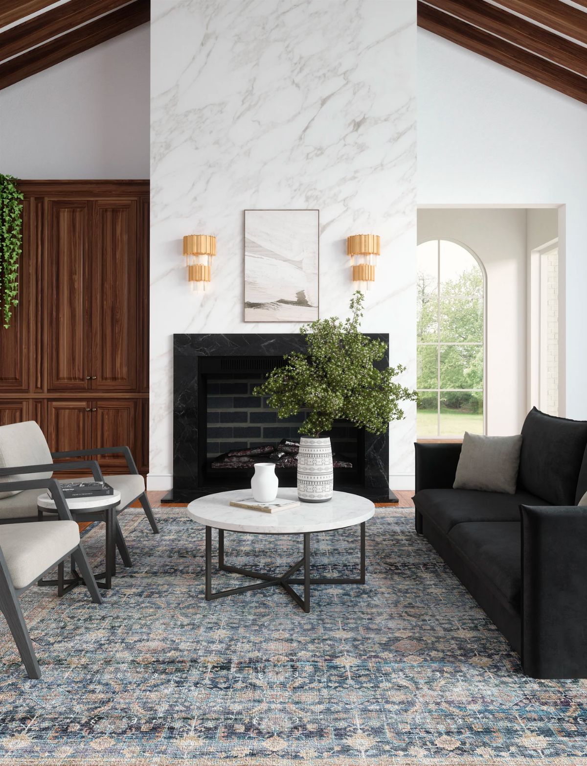 Davina Navy Lagoon Rug