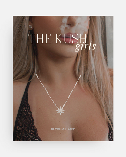 SILVER CANNABIS LEAF NECKLACE