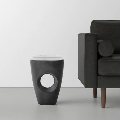 Olivia Concrete Terrazzo Mid-Century End Table