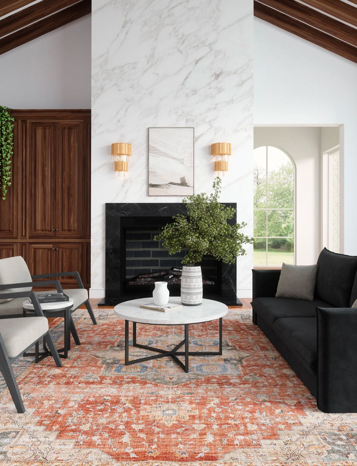 Rivka Terracota Ocean Rug