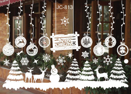 Christmas Window Stickers – Static Cling Holiday Decals, 2 Sheets