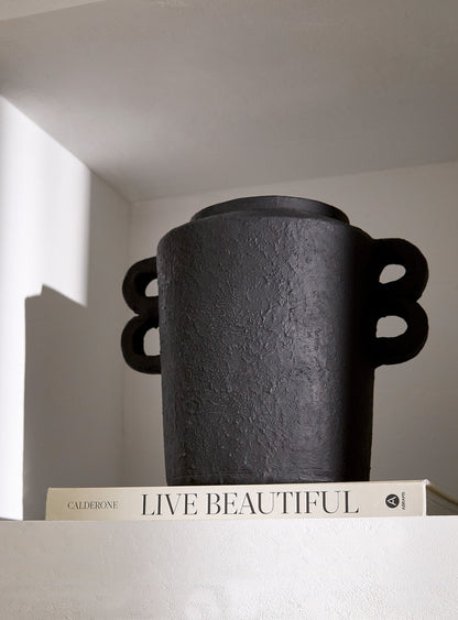 Vase Hercules - Noir antique
