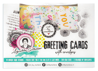 ABM Greeting Cards 10 Unique Designs Signature Collection 20 PC