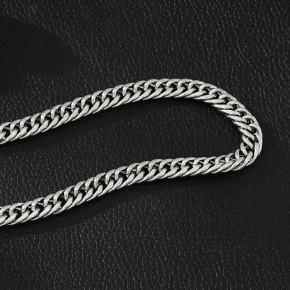 ABRAFO: Chunky Chain in Silver for Women or Men