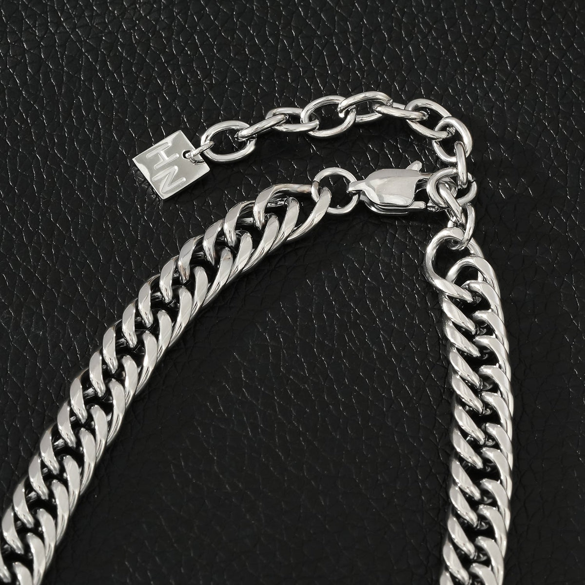 ABRAFO: Chunky Chain in Silver for Women or Men